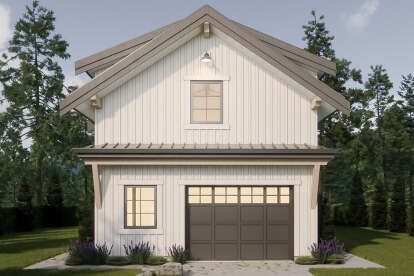 Modern Farmhouse House Plan #2452-00015 Elevation Photo