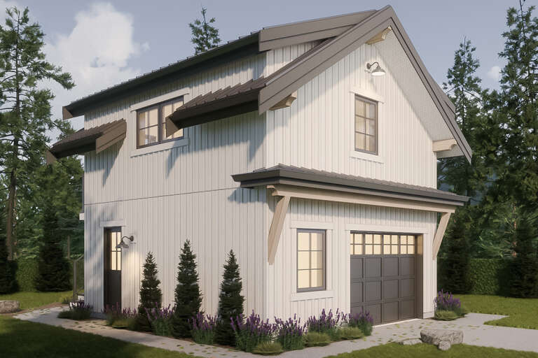 House Plan House Plan #33903 Angled Front Elevation