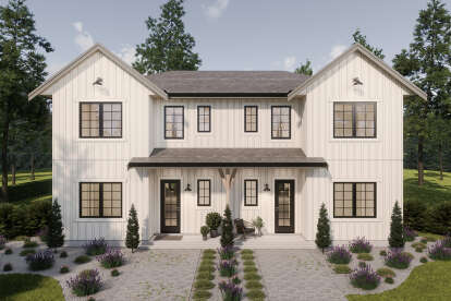 Modern Farmhouse House Plan #2452-00017 Elevation Photo