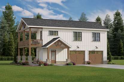 Modern Farmhouse House Plan #009-00461 Elevation Photo