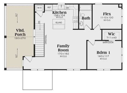 Second Floor for House Plan #009-00461