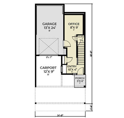 First Floor for House Plan #2464-00176