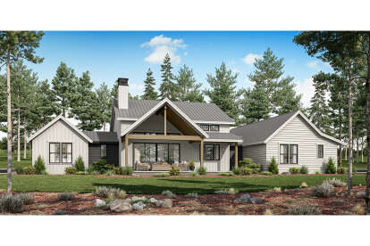 Modern Farmhouse House Plan #2464-00177 Elevation Photo