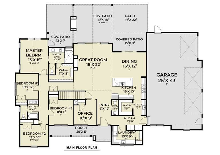 House Plan House Plan #33912 Drawing 1
