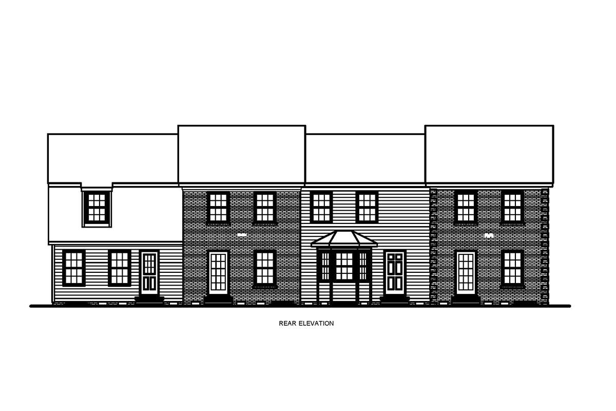 Fourplex Images Traditional Fourplex Plan - 1,138 Square Feet, 2 Bedrooms, 1.5 ...