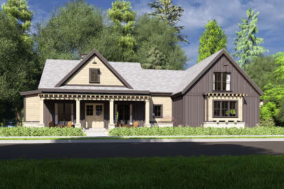 Modern Farmhouse House Plan #425-00063 Elevation Photo