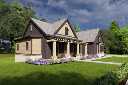 Modern Farmhouse House Plan #425-00063 Elevation Photo
