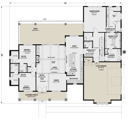 Main Floor for House Plan #425-00063