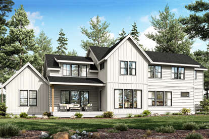 Modern Farmhouse House Plan #2464-00179 Elevation Photo