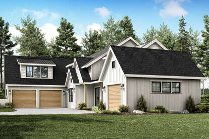 Modern Farmhouse House Plan #2464-00179 Elevation Photo