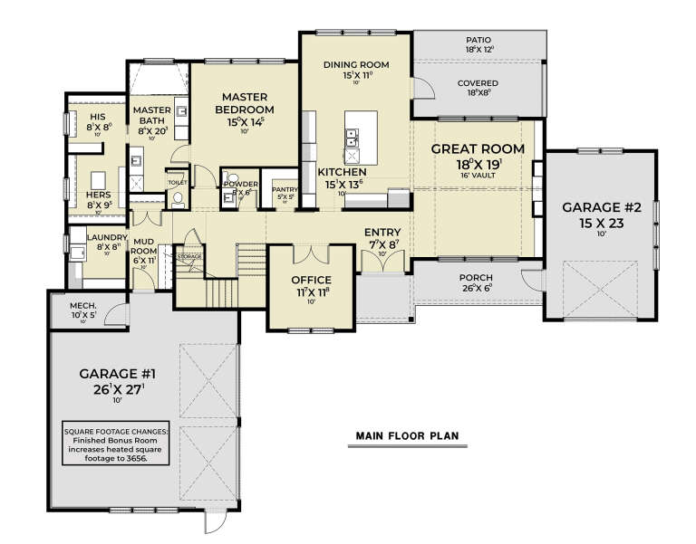 House Plan House Plan #33916 Drawing 1