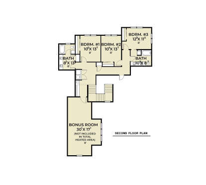 Second Floor for House Plan #2464-00179