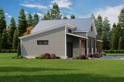 Barn House Plan #009-00462 Elevation Photo