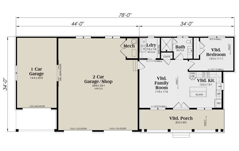 House Plan House Plan #33917 Drawing 1