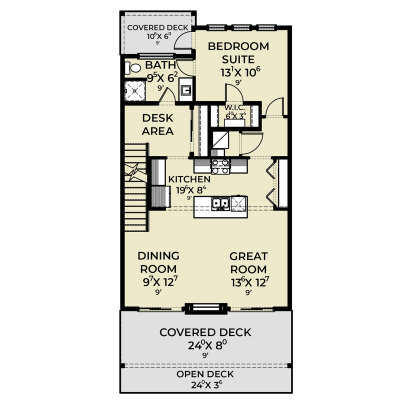 Main Floor for House Plan #2464-00180