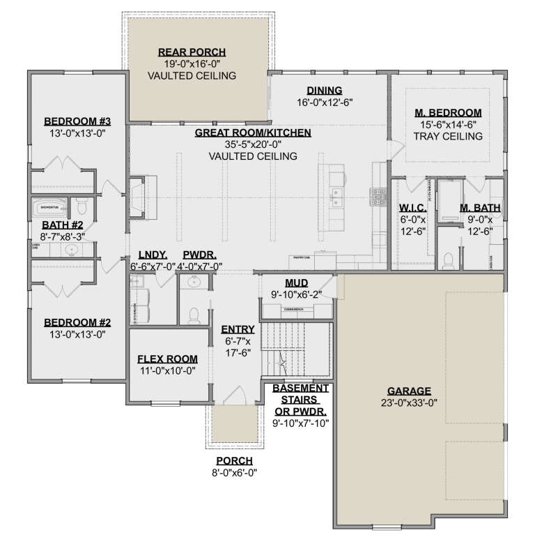 House Plan House Plan #33919 Drawing 1
