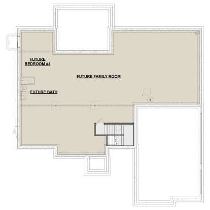 Basement for House Plan #1462-00164