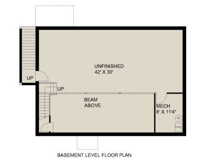 Basement for House Plan #039-00792
