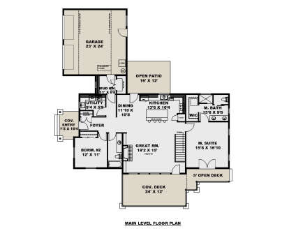 Main Floor for House Plan #039-00793