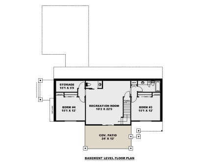 Basement for House Plan #039-00793