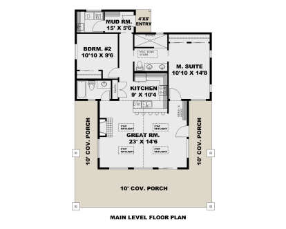Main Floor for House Plan #039-00794