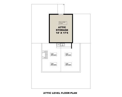 Attic Space for House Plan #039-00794