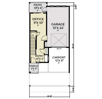 First Floor for House Plan #2464-00181