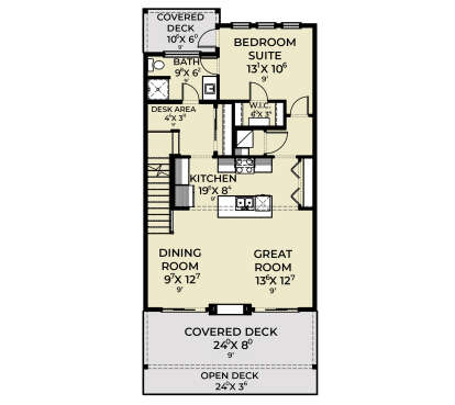 Main Floor for House Plan #2464-00181