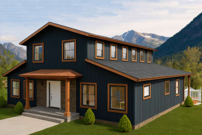Barn House Plan #8816-00001 Elevation Photo