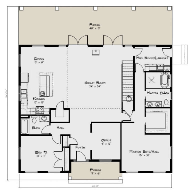 House Plan House Plan #33924 Drawing 1