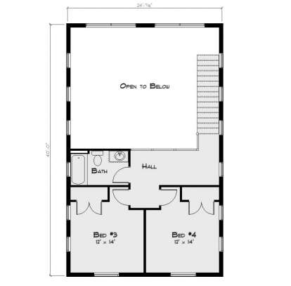 Second Floor for House Plan #8816-00001