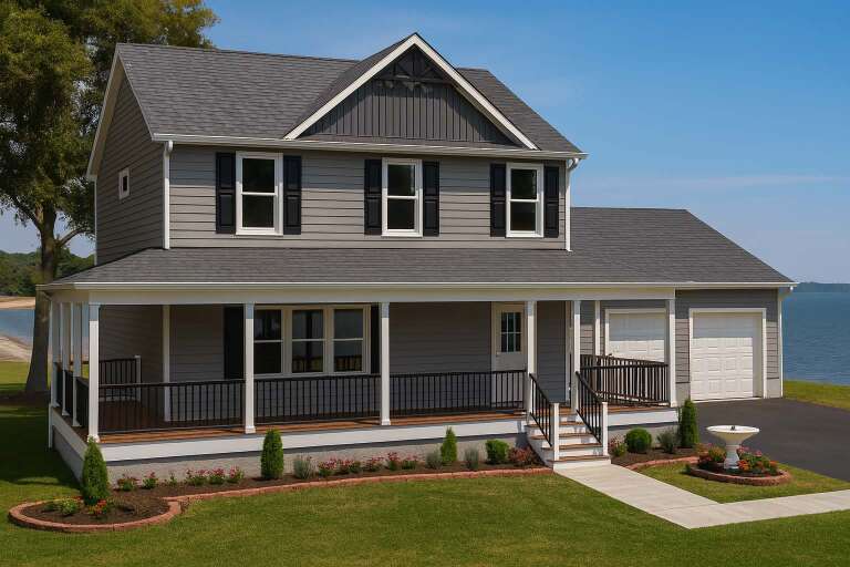 House Plan House Plan #33925 Angled Front Elevation