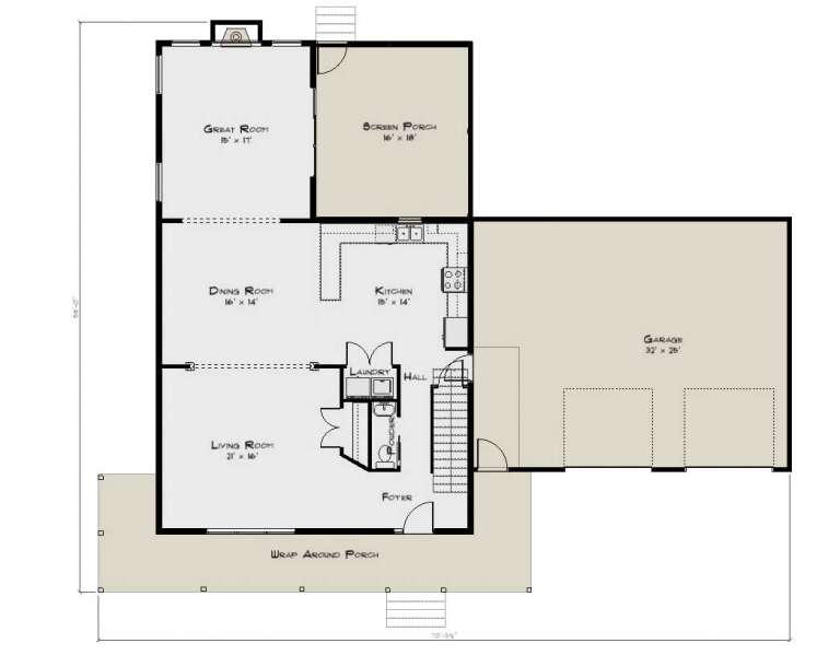House Plan House Plan #33925 Drawing 1