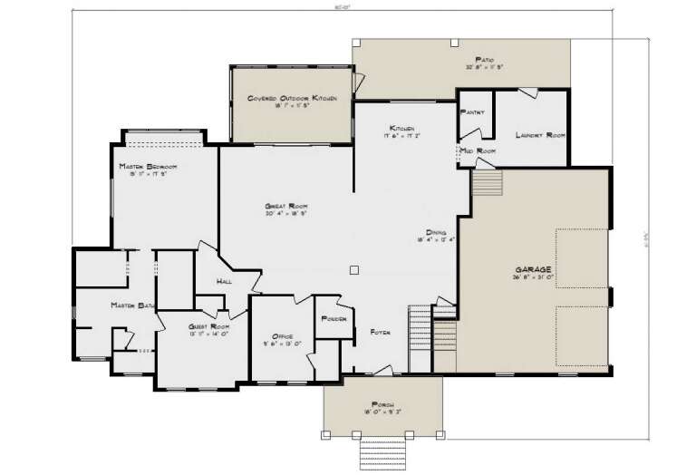 House Plan House Plan #33926 Drawing 1