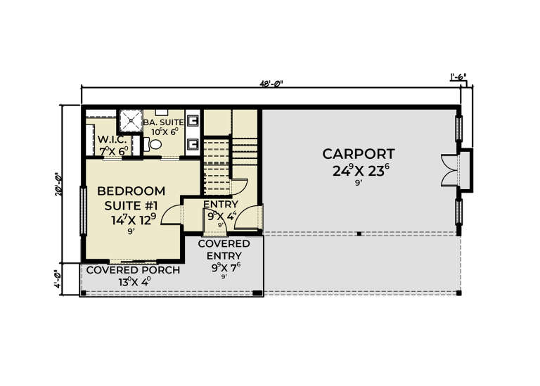 House Plan House Plan #33927 Drawing 1
