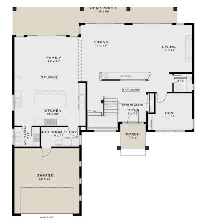 Main Floor for House Plan #5984-00034