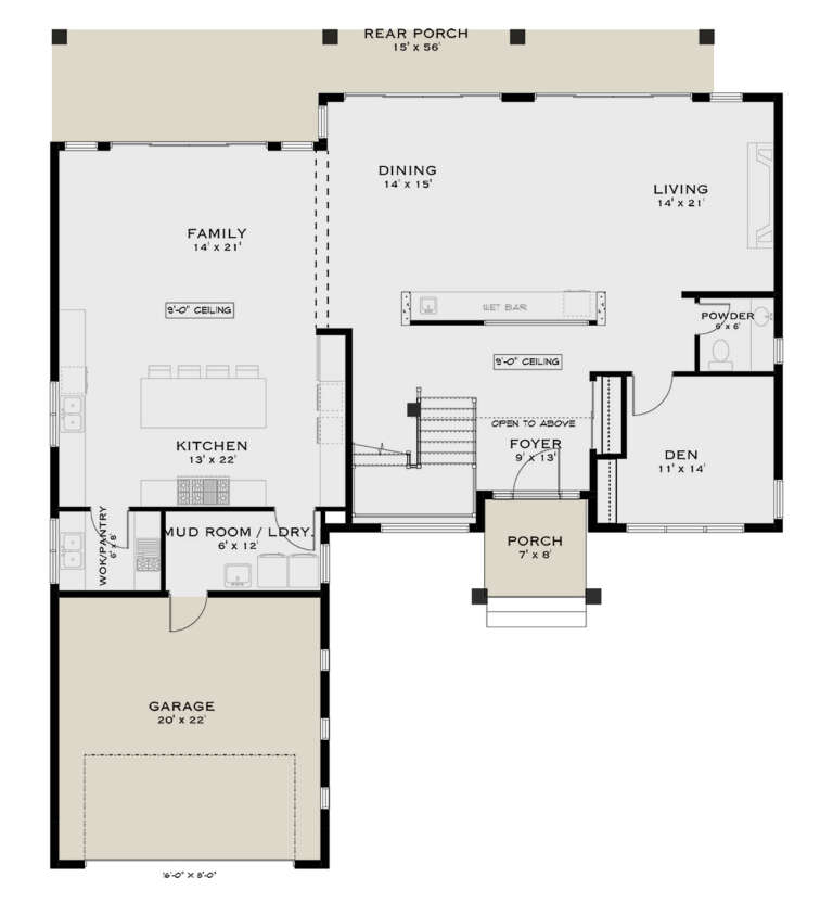 House Plan House Plan #33928 Drawing 1