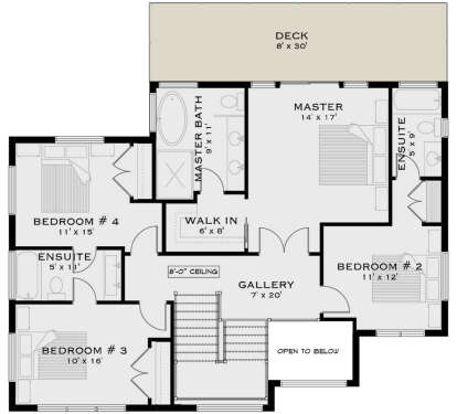 Second Floor for House Plan #5984-00034