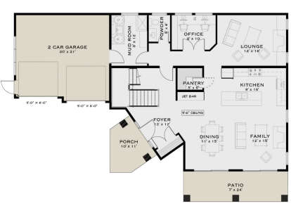 Main Floor for House Plan #5984-00035