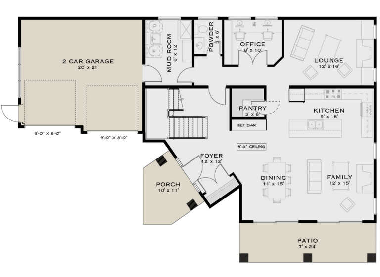 House Plan House Plan #33929 Drawing 1