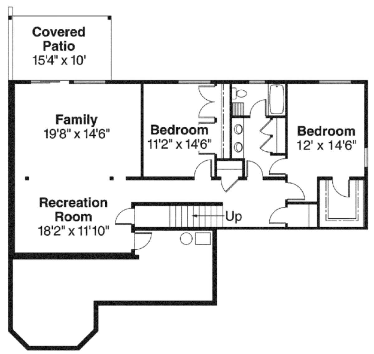 Floorplan 1 for House Plan #035-00408