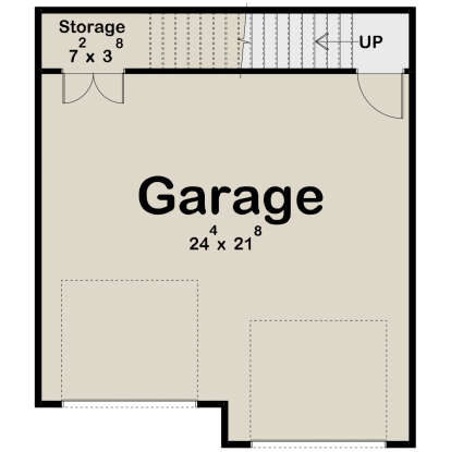 Garage Floor for House Plan #963-01175