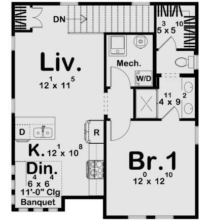 Second Floor for House Plan #963-01175