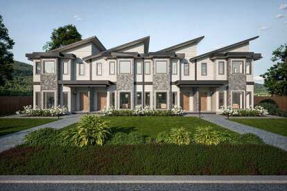 Contemporary House Plan #5984-00036 Elevation Photo