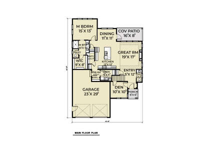 Main Floor for House Plan #2464-00183