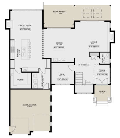 Main Floor for House Plan #5984-00037
