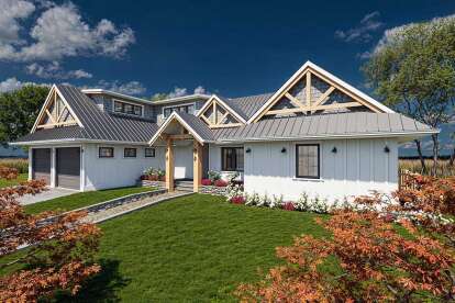 Modern Farmhouse House Plan #5984-00038 Elevation Photo