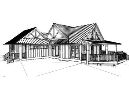 Modern Farmhouse House Plan #5984-00038 Elevation Photo