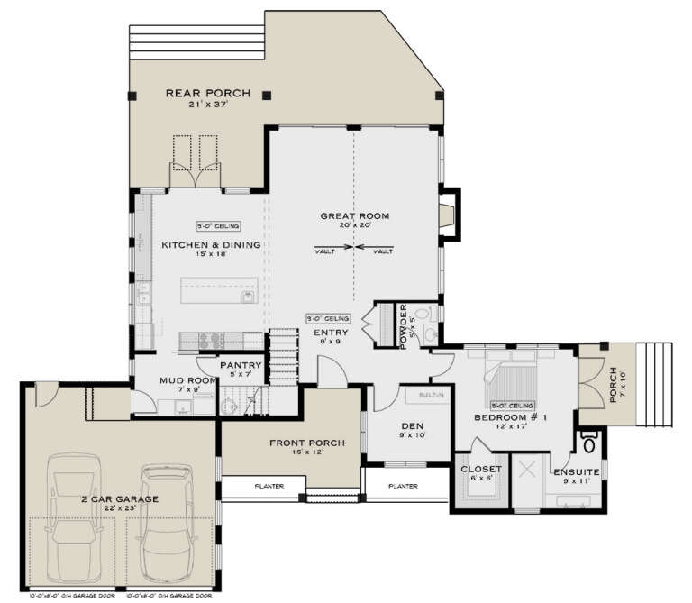 House Plan House Plan #33934 Drawing 1