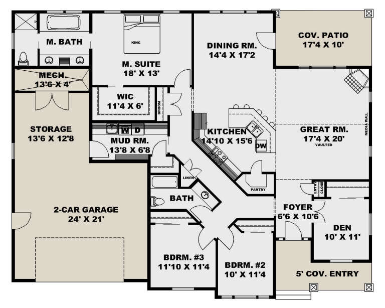 House Plan House Plan #33937 Drawing 1
